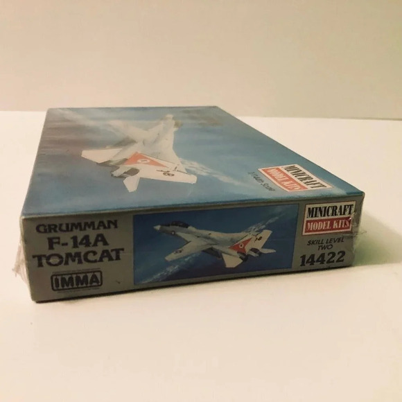 Vtg  1997 USA Grumman F 14 A Tomcat 1/144 Airplane Model Kit Minicraft - Picture 4 of 11
